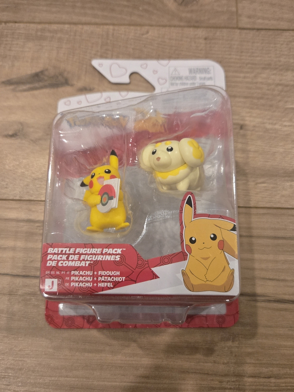NWT Pokemon Pikachu & Fidough Mini Battle Figure Pack - Sealed